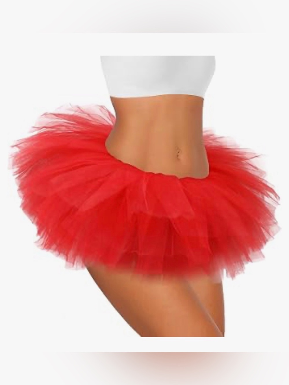 New Women's Red Tulle Tutu Skirt